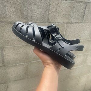 Melissa Black Strappy Sandals